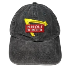 In-N-Out Burger Slideback Baseball Cap Gray One Size Adjustable Embroidered