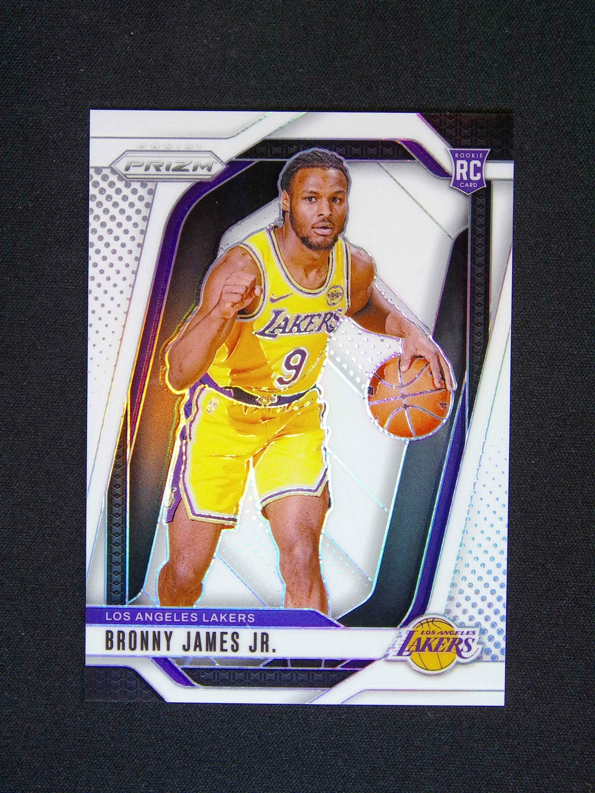 2024-25 Panini Prizm Bronny James Jr. #243 RC Rookie White /175