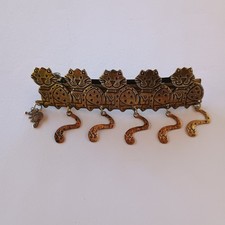 Vintage Cat Barrette w Dangling Tails  Mouse Cat Lady Kitties Metal Hair Clip
