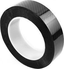 1 Roll Carbon Fiber Vinyl Wrap, Gloss Black Self-Adhesive Carbon Fibre Film Tap