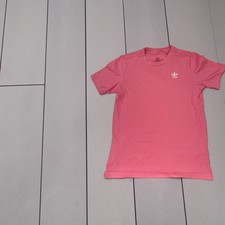 Adidas Girls Youth Medium Pink Short Sleeve T Shirt 100 Cotton Embroidered Logo