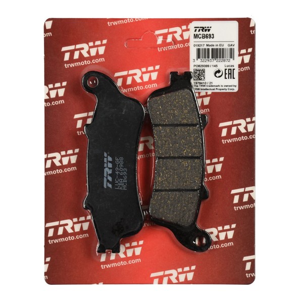 TRW Bremsbelag Organisch (FüR: Honda FES 250 Foresight MF05 00-05 Vorne )-image