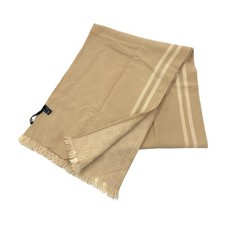 GUCCI GG Jacquard Wool Scarf beige