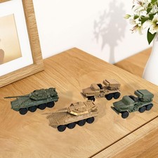 4x 1: 144 Scale Tank Model Armored Vehicle for Children Boys Girls Kids