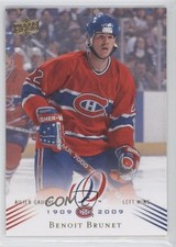 2008-09 Upper Deck Montreal Canadiens Centennial Set Benoit Brunet #75 0f8