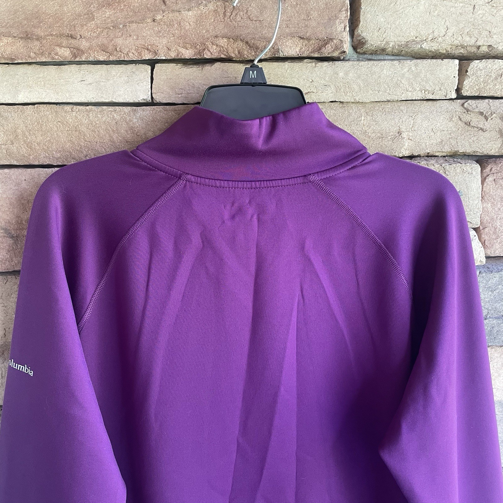 Columbia purple partial zip pullover sweatshirt E… - image 9