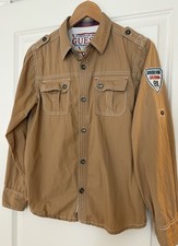 Guess Jeans Button Down Shirt 16 18 Large Boy's Long Sleeve