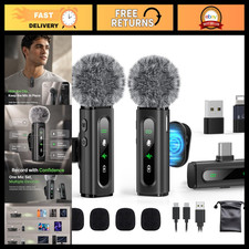 Wireless USB C Lavalier Microphone Mini Mic for Android Phone/Tablet/PC - Clip-o