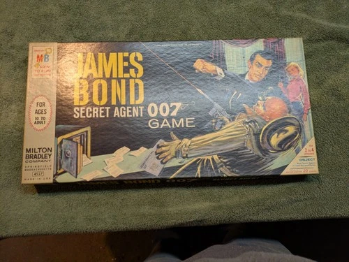 1964 James Bond Secret Agent 007 Board Game  Vintage Milton Bradley