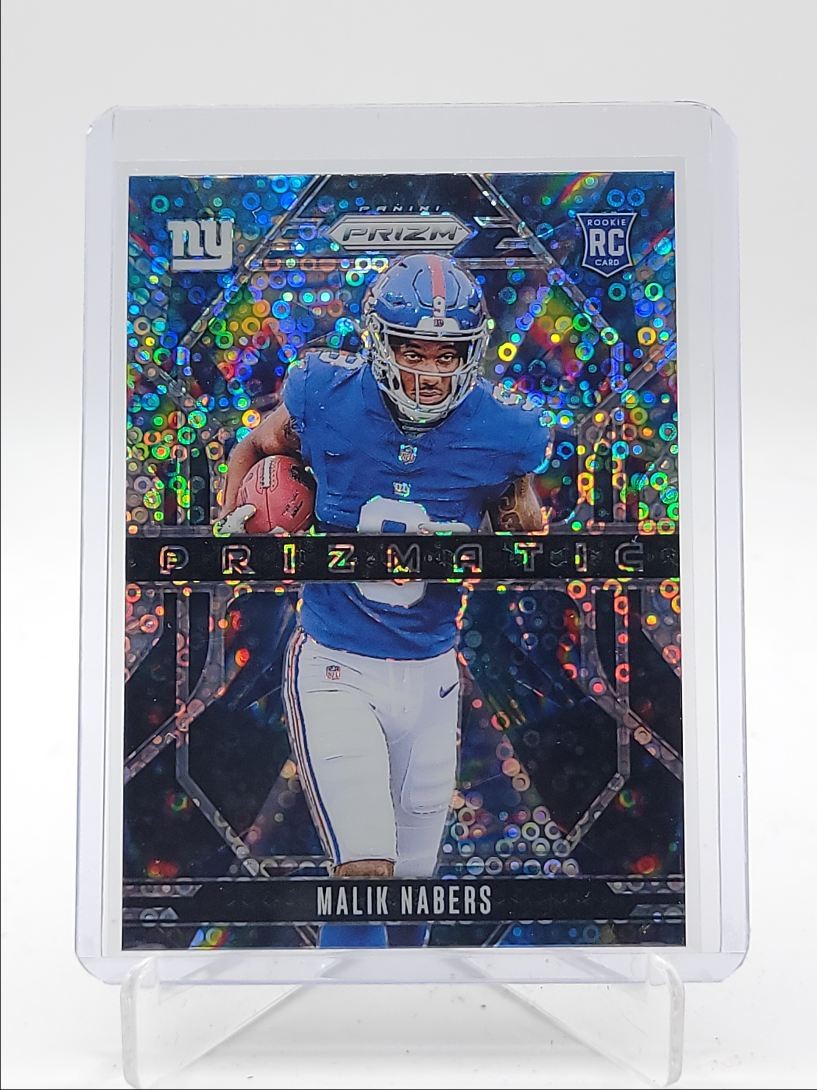 MALIK NABERS 2024 PANINI PRIZM PRIZMATIC ROOKIE NO HUDDLE GIANTS RC Q4274