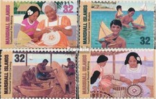 marshall-îles 826BA-829BA neuf avec gomme originale 1997 traditionnel artisanat