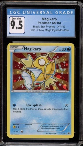 Pokemon Magikarp Shiny Mega Gyarados Bx. Holo Promo XY143 CGC 9.5