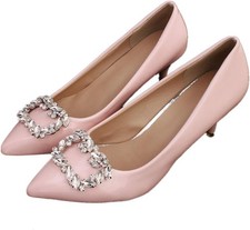 1 Pair Fashion Women Decorative Shoe Clips Rhinestone Decoration Charms...