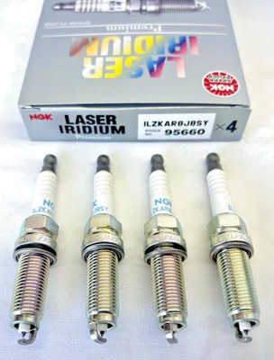 4 Pack NGK 95660 Laser Iridium Spark Plugs ILZKAR8J8SY fit for Honda CR-V Civic