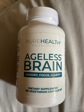 PureHealth Ageless Brain 60 Caps Exp 02/2027 Focus Memory Brain Nerve Health