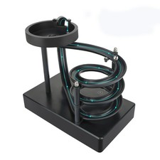 Kinetic Art Perpetual Motion Machine Desk Toy, Non-Stop 6.5 inches, Black