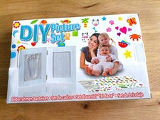 Kit impronta mano piede bambino, calco 3d + Cornice portafoto.