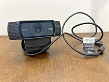 Logitech 1080p Webcam Has Clamp USB - Black. Tested Works Pre-Owned