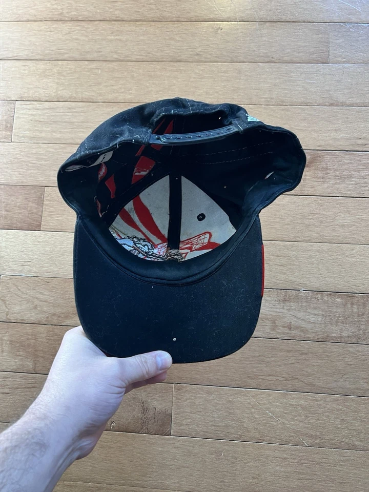 Sombrero Dale Earnhardt Taz Diablo de Tasmania Snapback Años 90 De Colección NASCAR Looney Tunes Foto 3 de 4