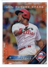 2016 Topps Chrome Maikel Franco Orange Refractors 14/25