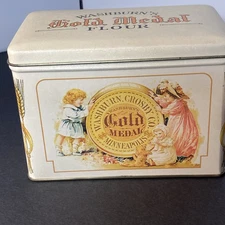 1995 Washburn's Gold Medal Flour Recipe Box  BristolWare Tin