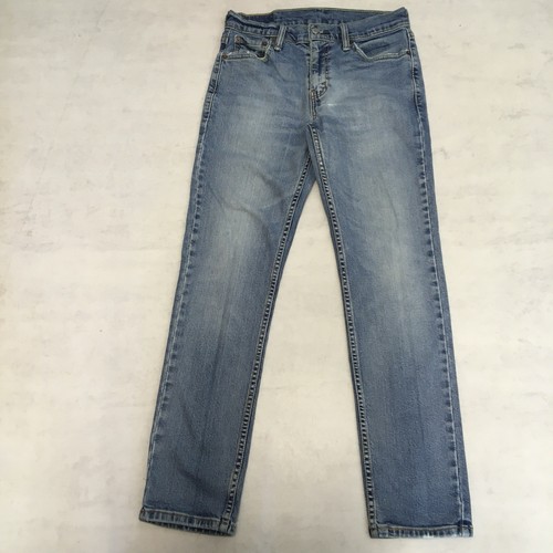 Levis 511 Jeans Mens W30 L30 Blue Denim Slim Fit Zip Fly Stretch Red Tab - Picture 3 of 14