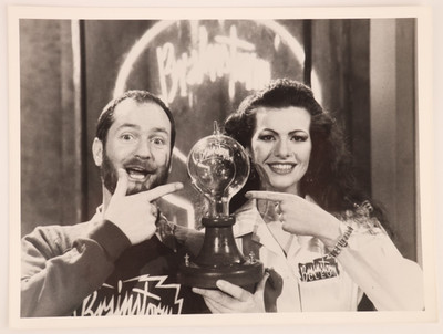 1988 Kenny Everett Cleo Rocos Brainstorm Original ITV Press Photo