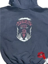 Rare Eagles Band Stage Crew Hoodie Graphic Embroidered Farewell Tour 2005 Rock