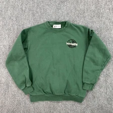 Parks Project Sweatshirt Mens Small Green Yosemite National Park Crewneck Fleece