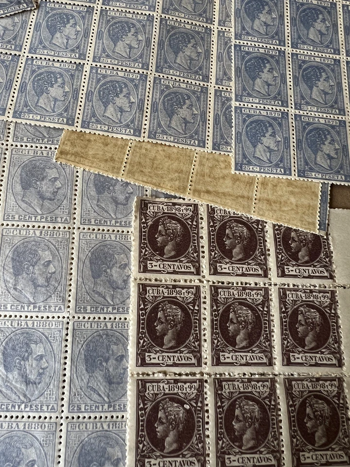 Lote de estampillas, bloques y paneles como nuevas de 1879-1899 Foto 4 de 4