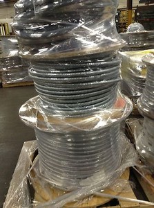 Wirenco 8/3 Metal Clad MC Cable Cut By The Foot - Aluminum Armored With Ground