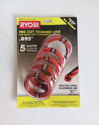 Bump feed Trimmer Line heavy duty .095'' spiral Ryobi NIB