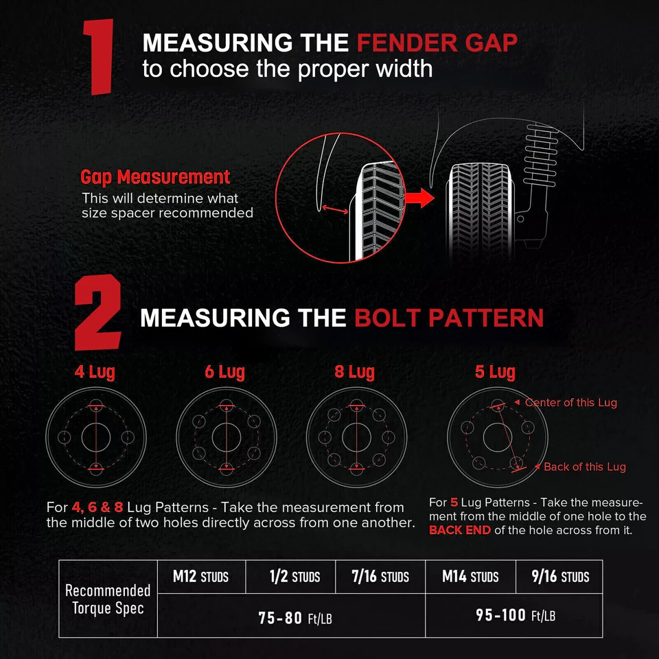 (4) 1.5" 5x4.75 5x120.65 Wheel Spacers Hubcentric 12x1.5 For 1982-1990 GMC S15 - Image 3 of 4