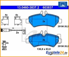 Brake pad set, disc brake ATE 13.0460-3837.2