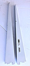 New White Rubbermaid 11.5" Twin Track Shelving Bracket Set of 2