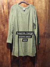 LuLaRoe sweater dress, size large