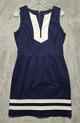 tommy hilfiger casual dresses on sale Tommy Hilfiger Dress Womens Size 10 Blue White Shift Career Business Casual