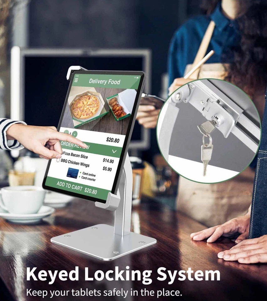 Anti-Theft Desktop Tablet Kiosk Stand for 7-11" Tablet, Security Countertop  - Image 3 of 4