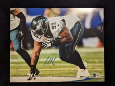 PHILADELPHIA EAGLES FLETCHER COX AUTOGRAPHED SIGNED 11x14 PHOTO BECKETT HOLO