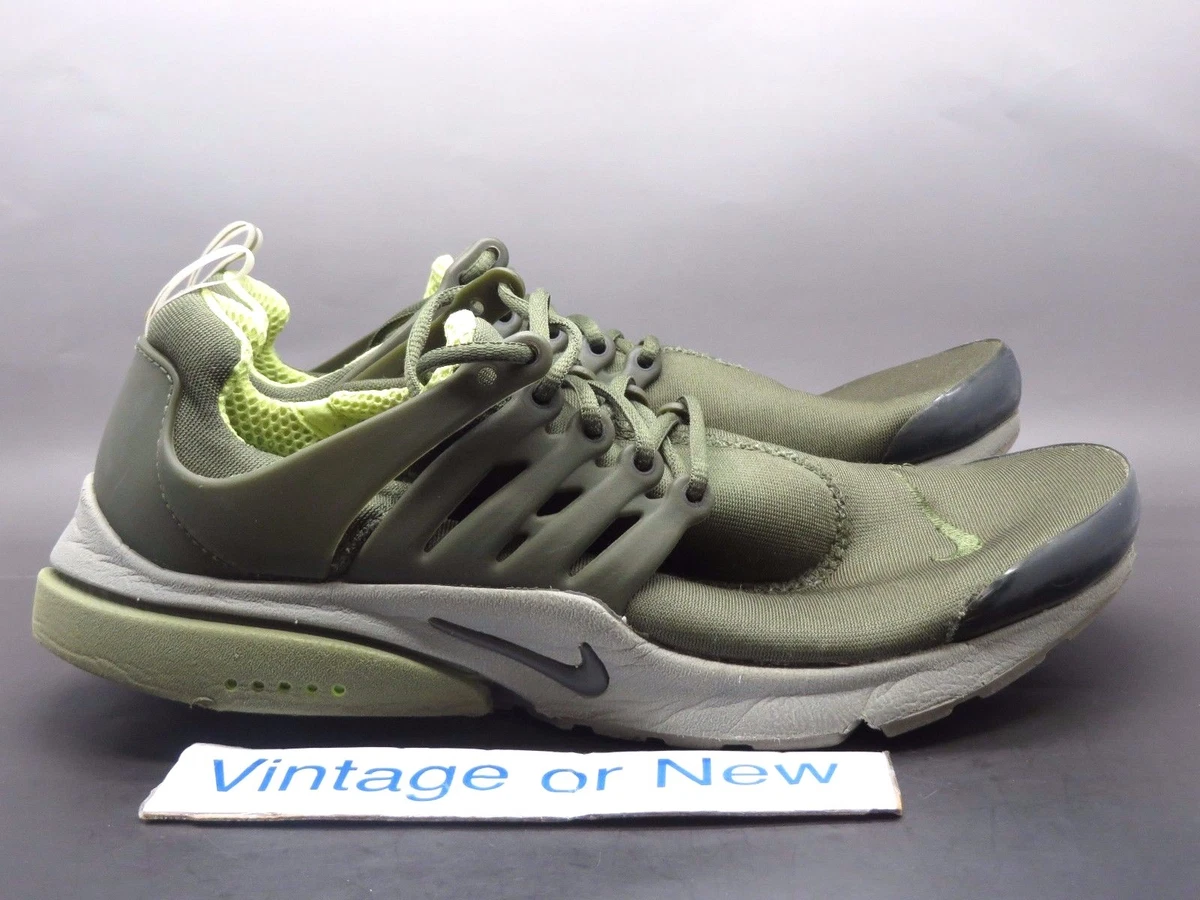 VTG OG Nike Air Presto Olive Green Volt Running Shoes 2002 sz S 9
