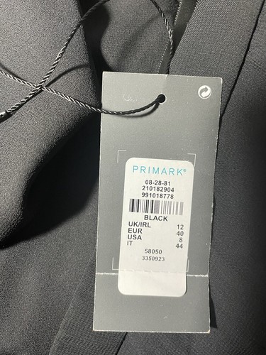 Womens Maxi Skirt Size 12 Black Pleated Midi Maxi Tiered Smart Casual Work BNWT - Picture 9 of 12