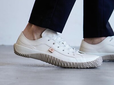 SPINGLE MOVE Sneakers SPM-110 Kangaroo Leather Low Cut Ivory US9.5
