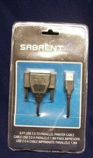 OFFICE SUPPLIES USB 2.0 TO PARALLEL PRINTER CABLE 6FT Black Cord