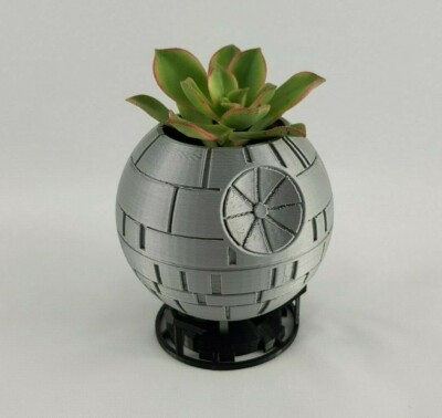 Death Star Planter, Succulent Planter Pot, Star Wars Geeky Gift
