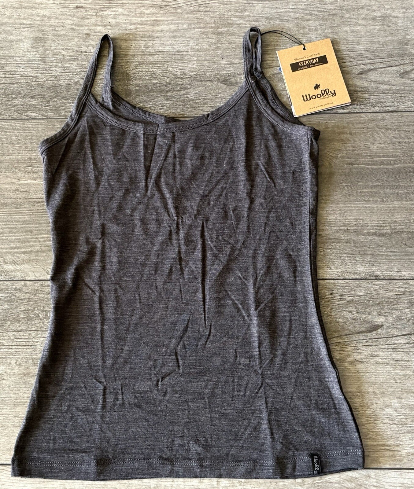 Woolly Cami Tank 95% Merino Wool Women Size Small NEW / Color: Gray