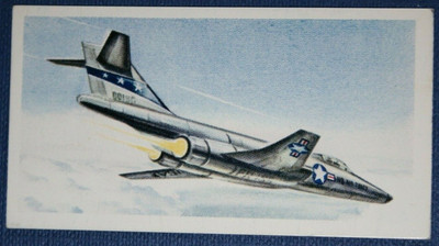 McDonnell F101 Voodoo USAF Foto Aufklärungsjet Vintage 1960er Karte LE03M
