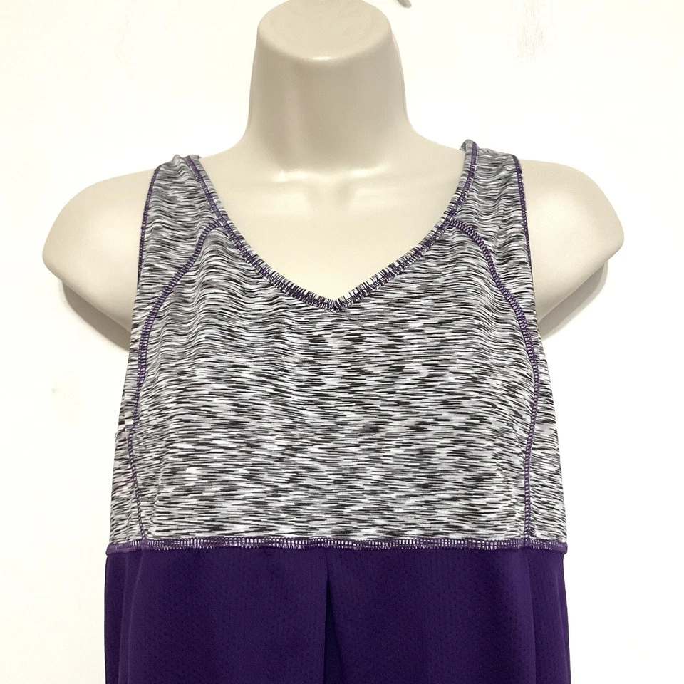 Regata Lucy Athletic grande roxa preta branca bainha plissada cintura amarrada - Imagem 4 de 4