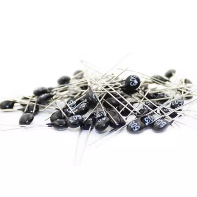 20 x NTC Negativtemperatur Thermistor MF11 1K 10K 50K Φ5 mm schwarz runder Kopf
