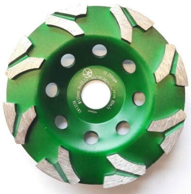 Diamantschleiftopf 125 180 mm Ypsilon -  Arrow Segmente Schleifteller BÜWA