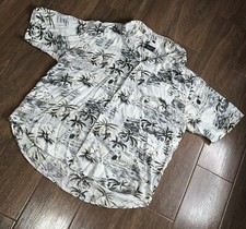 Short Sleeve Floral Button Up Shirt Size XL